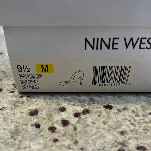 Nine West Yellow High Heeled Stilettos - Picture 5 of 5